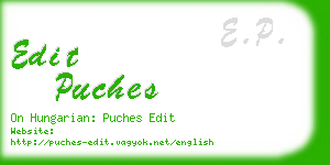 edit puches business card